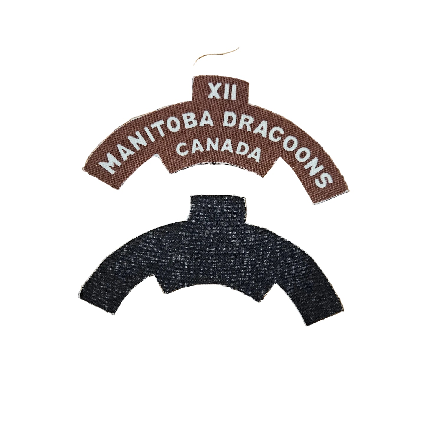 Repro XII Manitoba Dragoons Canvas shoulder title