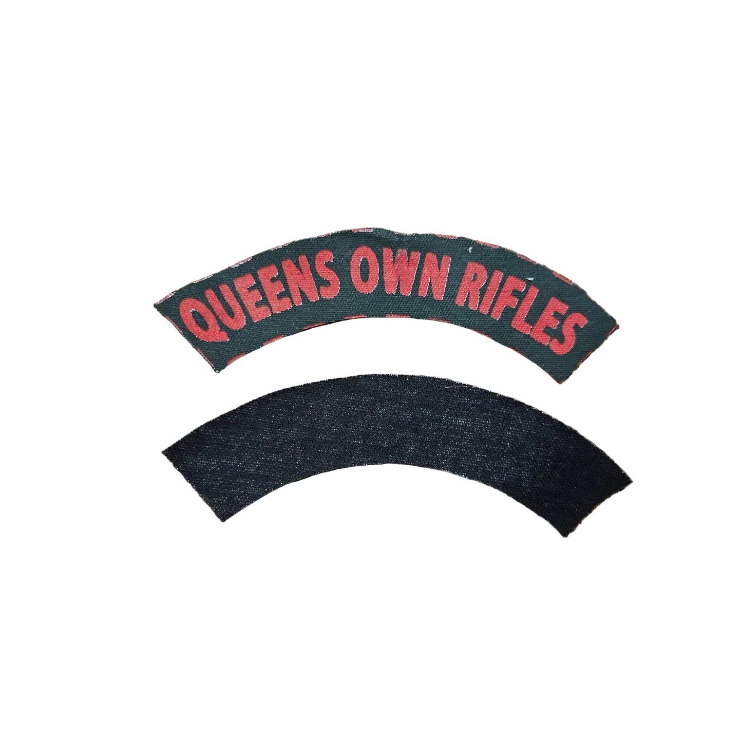 Reproduction canvas QOR shoulder titles