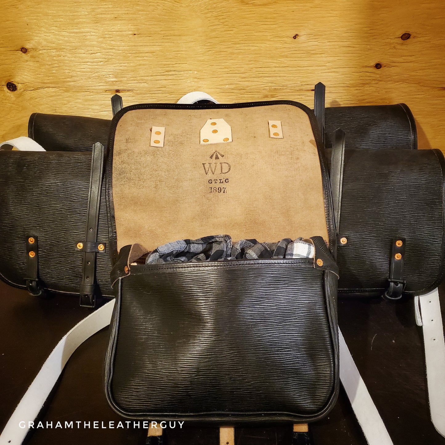 Slade Wallace Leather Knapsack