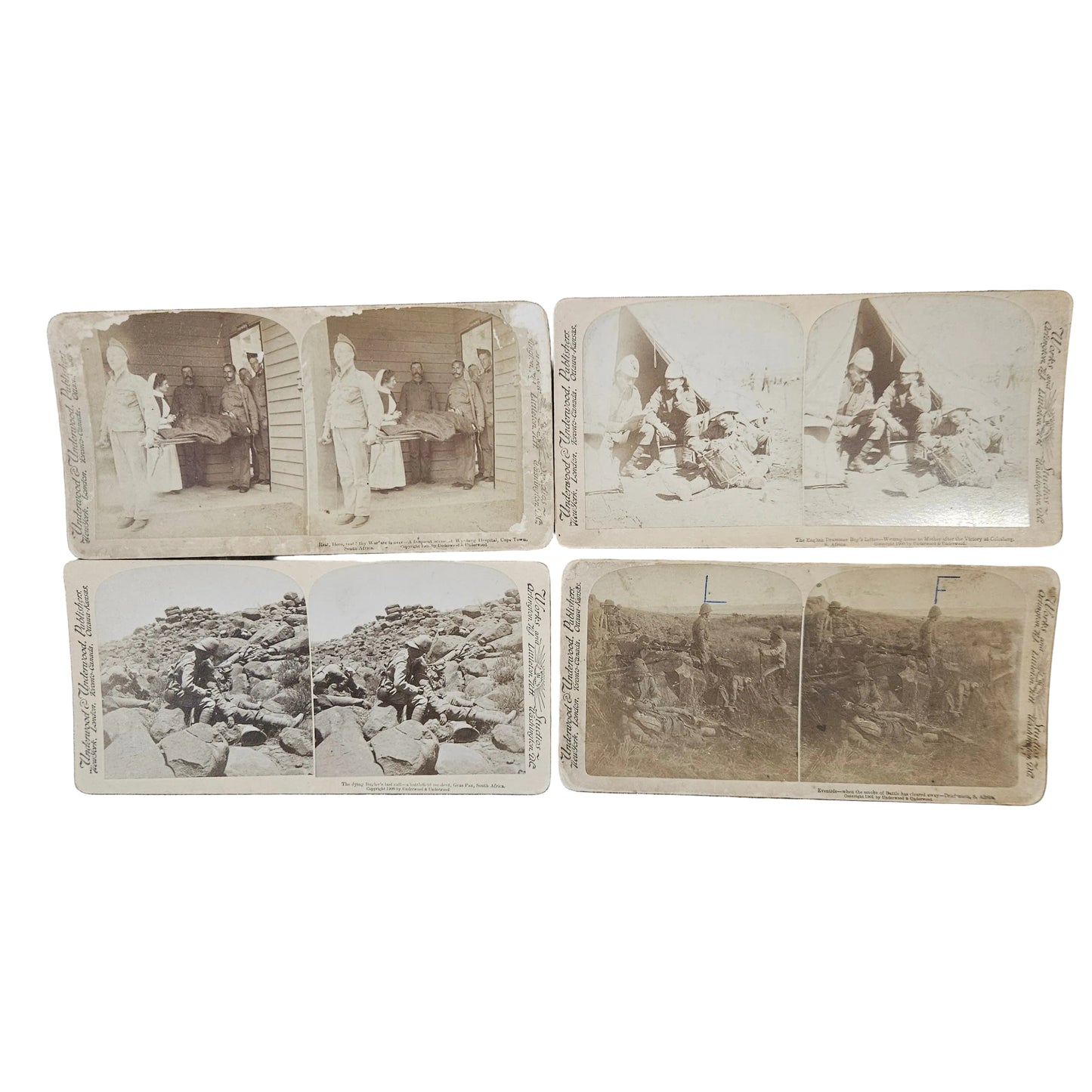 Boer war photos set of 4