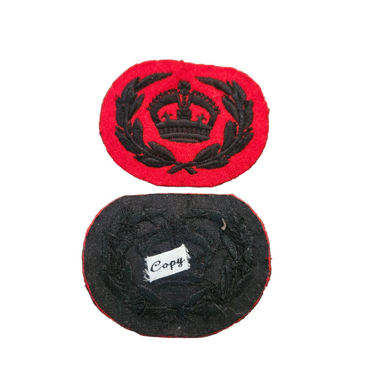 Reproduction Kings Royal Rifle Corps WO2 badges
