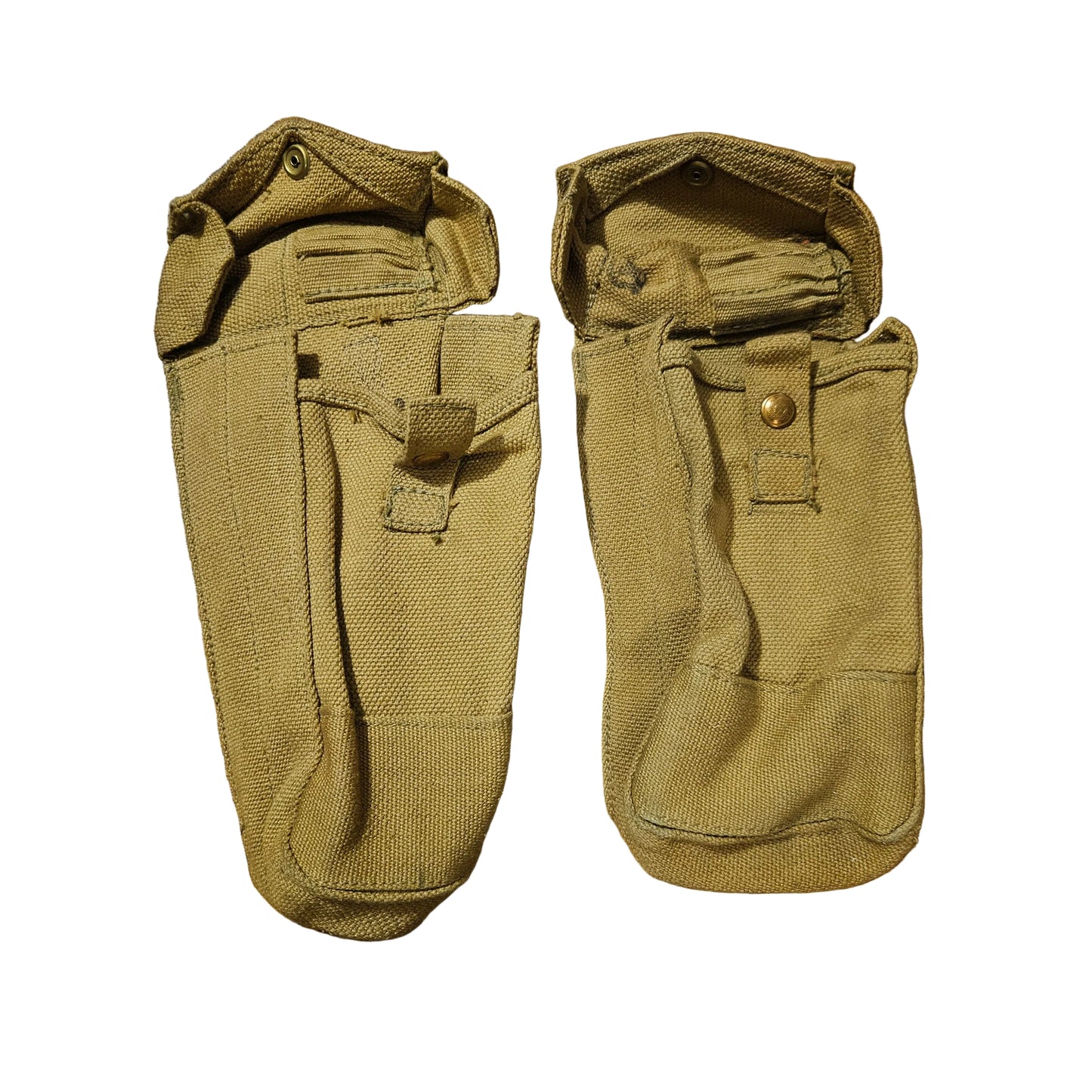 WW2 Canadian Bren gun pouches pair
