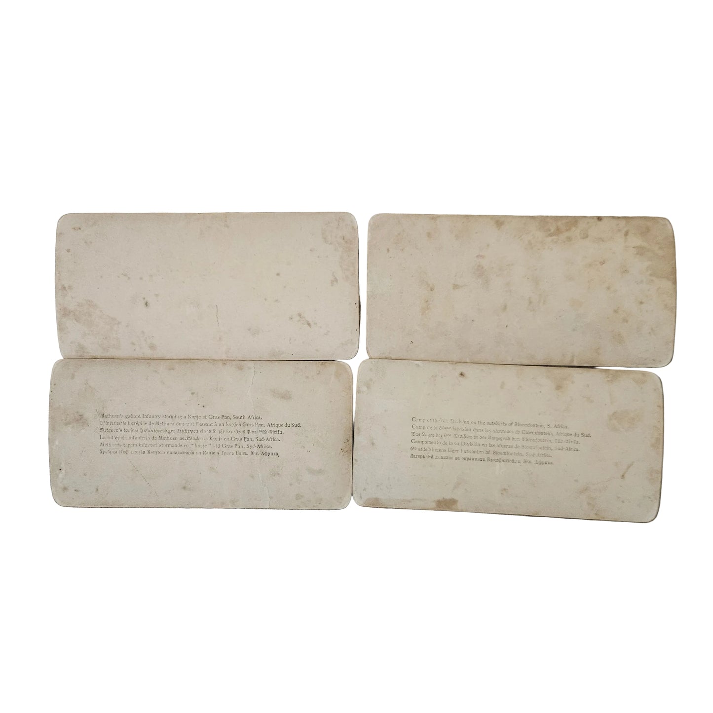 Boer war photos set of 4
