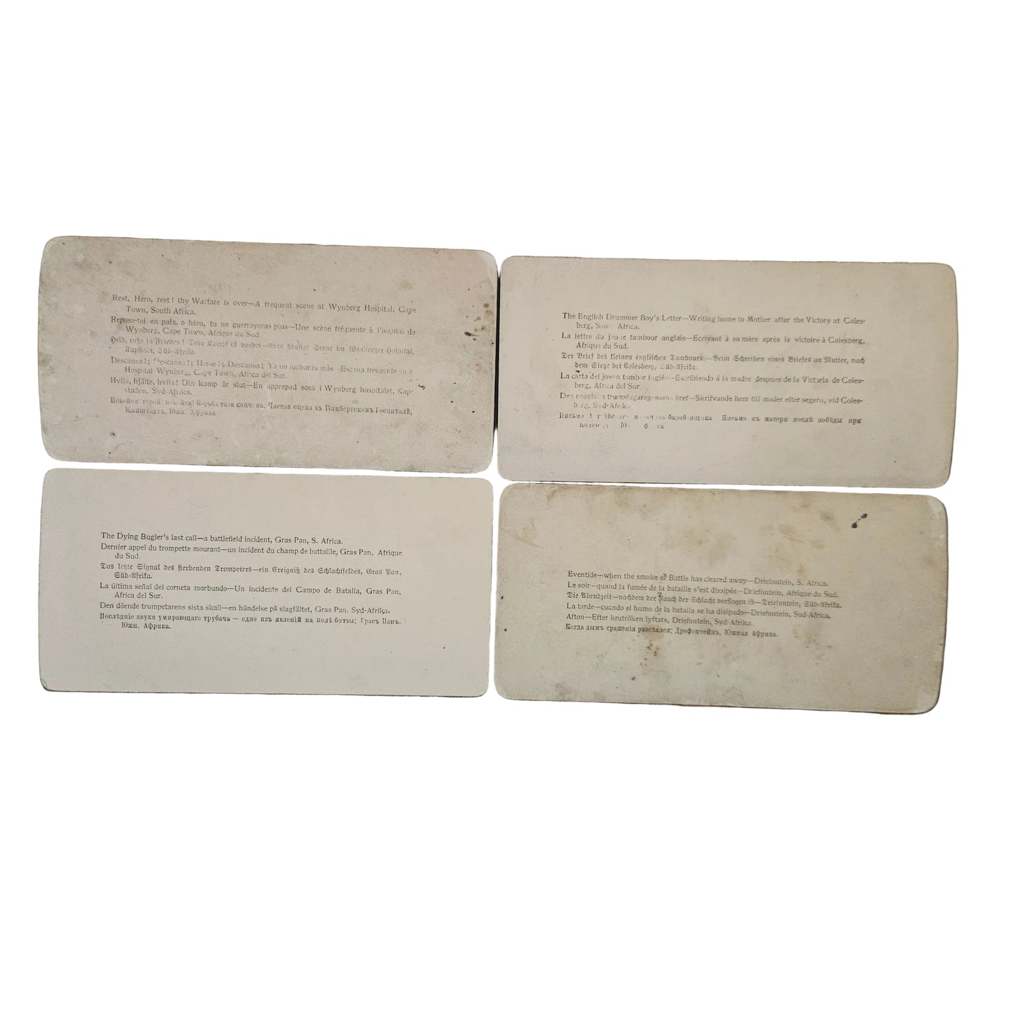 Boer war photos set of 4
