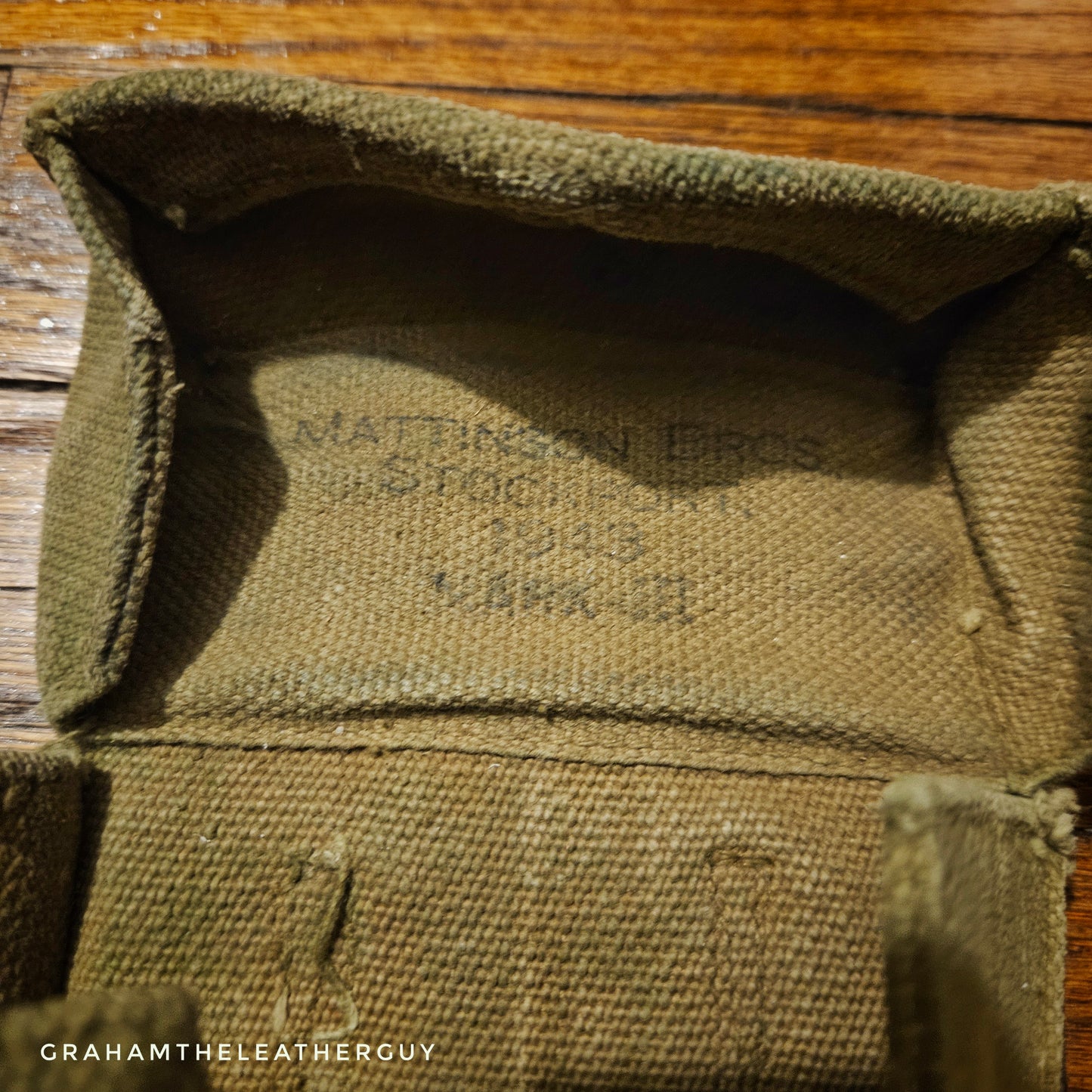 WW2 British Bren gun pouches pair
