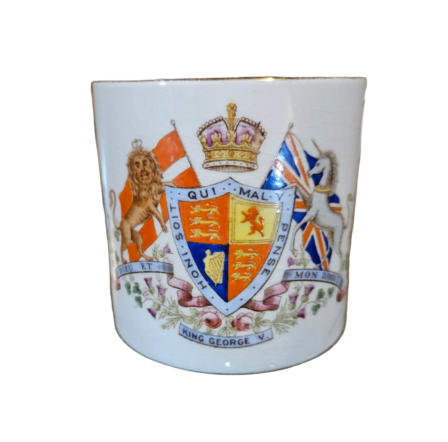 King George V coronation mug